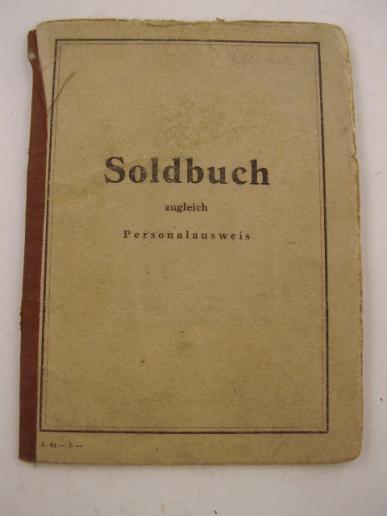 SS Soldbuch ,Pol.Ausb.Kompanie Wien