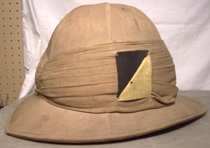WW1 Period British Pith Helmet with Regimental Fla