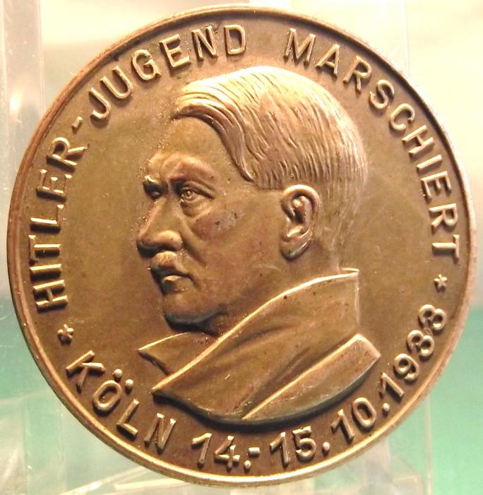 1933 Hitler Jugend Marschiert, Koln, Event Badge, Tinnie.