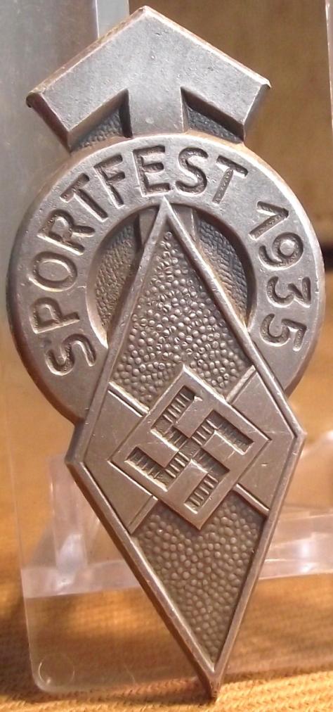 HJ Sportfest 1933 Event Badge/Tinnie.