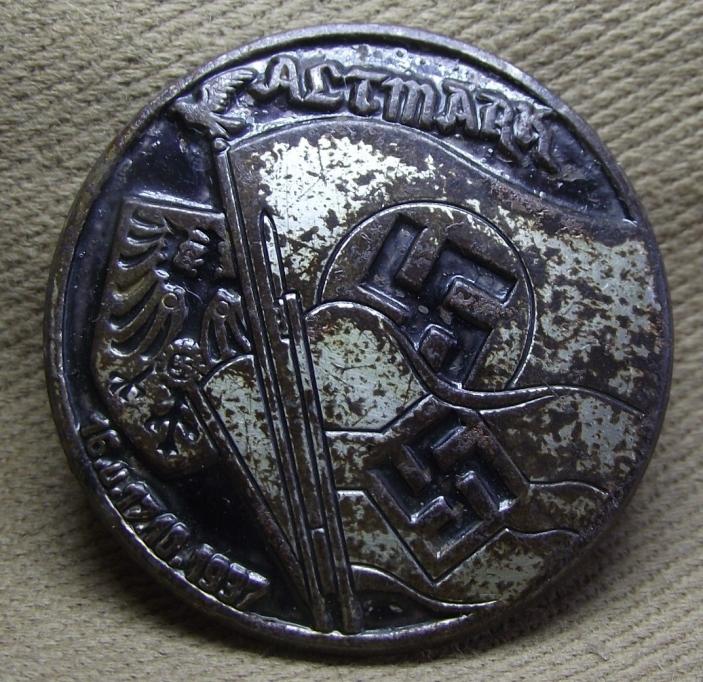 1937 HJ/NSDAP Altmark Event Badge/Tinnie.
