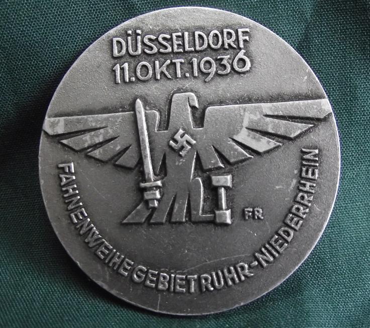 Hitler Youth Event Badge/Tinnie.Fahnenweihe Dusseldorf 1939.