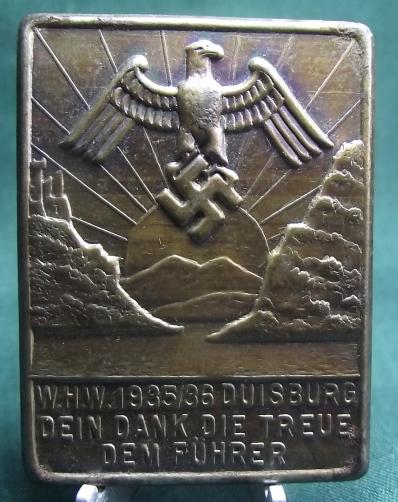 1935/36 Duisberg Tinnie/Event Badge.