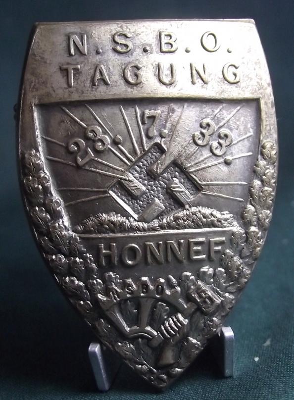 1933 NSBO Tagung Honnef Event Badge/Tinnie.