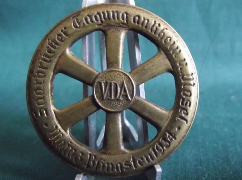 1934 VDA Event Badge / Tinnie.