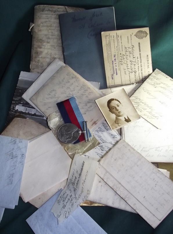 Letters And Medal From RAF Sergeant P.D.H.Mcgovern Killed Over France 1940.