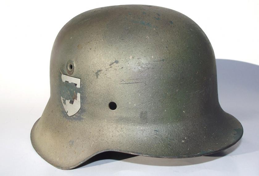 Scarce Quist Factory Produced Steel Helmet , M42.