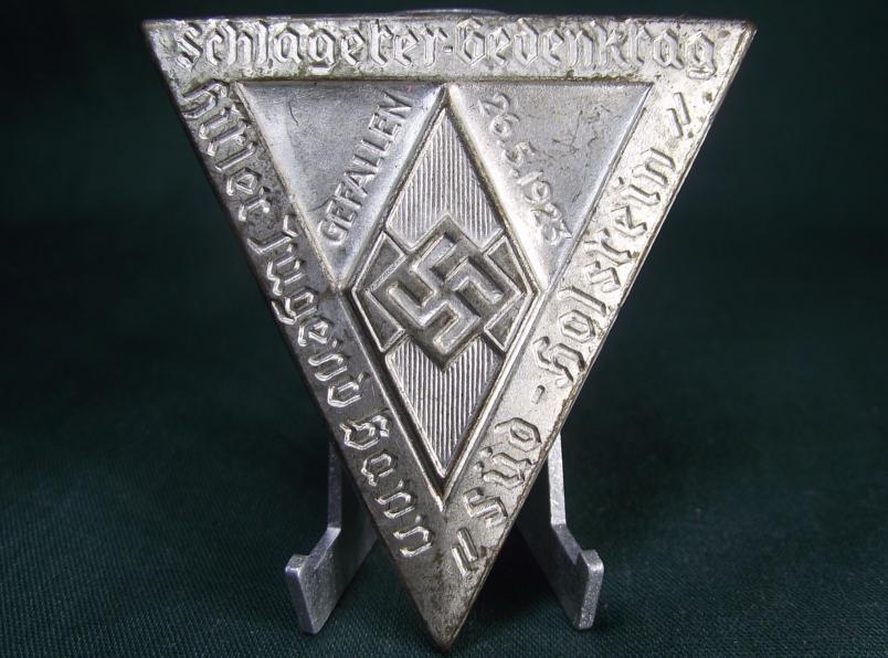 Hitler Youth Event Badge/Tinnie. Bann Sud Holsrein, Schlageter Tag.