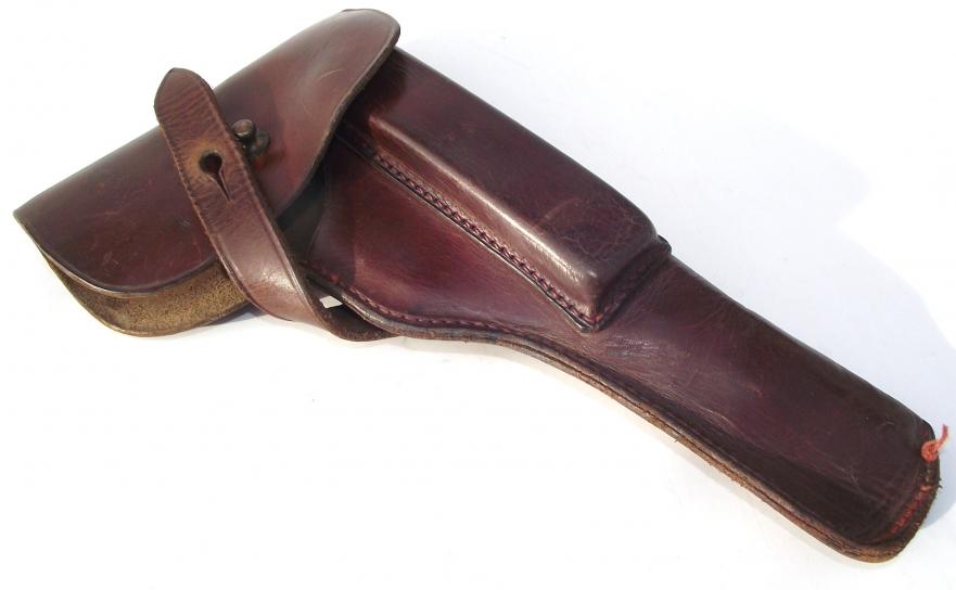 Large Vintage Automatic Pistol Leather Holster.