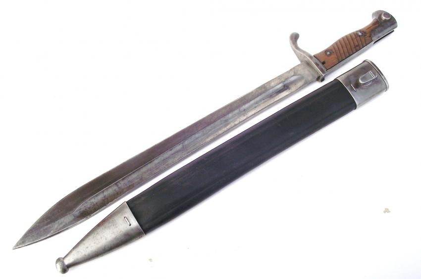 1915 Dated M1898/05 Butcher Bayonet, Transitional, Matching Numbers.