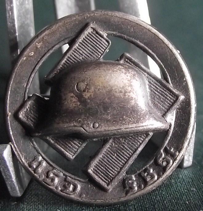 N.S.D.F.B. Stahlhelm Membership Badge.