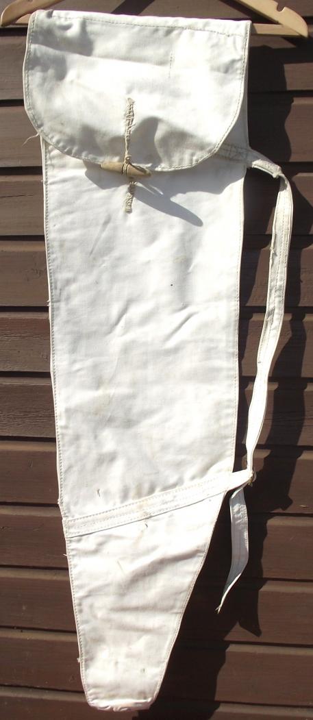 British 1944 Dated Thompson White Canvas Carry Bag.