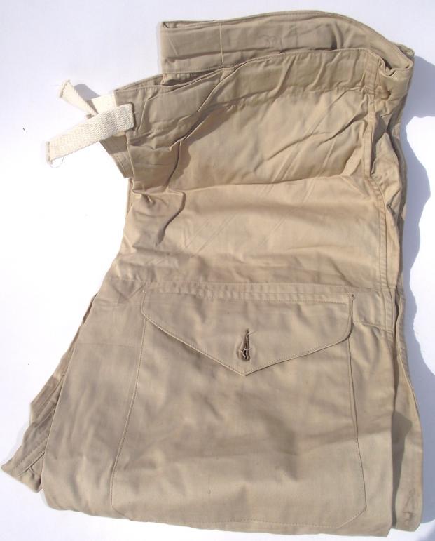 Unissued1942 British Desert Drab Windproof Trousers.