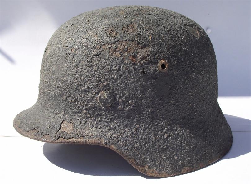 M35 Woodchip Camouflage Helmet.