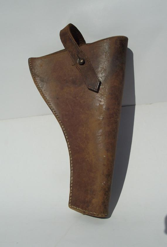 Webley Open Top Leather Pistol Holster.