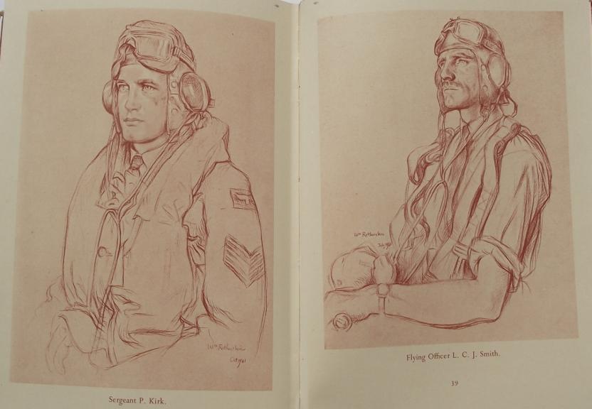 Men of the RAF, 1942 Dated Book By RAF Artist William Rothenstein.