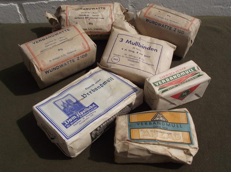 7 X German Wound Dressings.