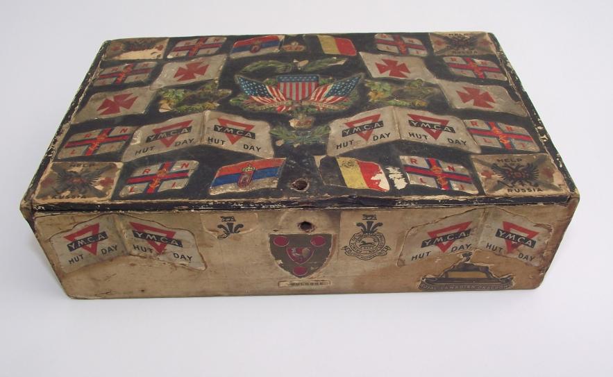 WW1 Flag Day Souvenir Cigar Box.