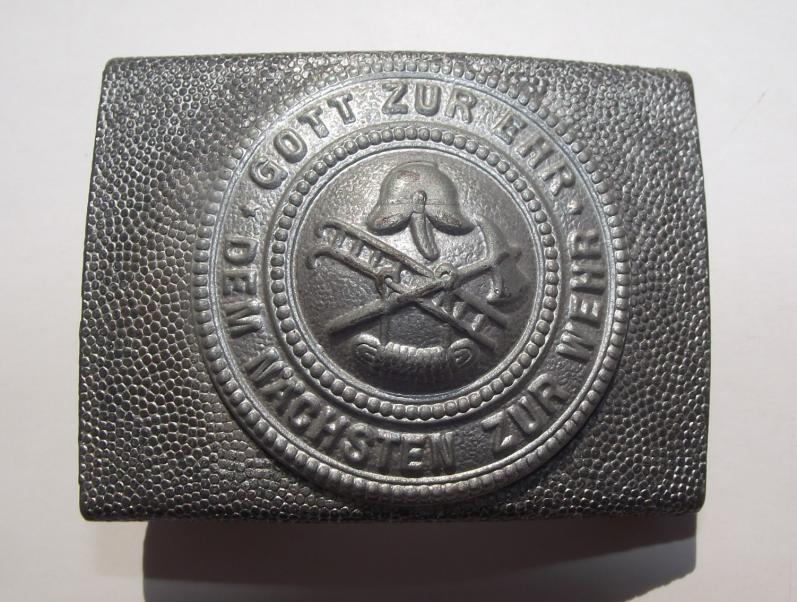 WW2 Period German Fire Brigade Belt Buckle.