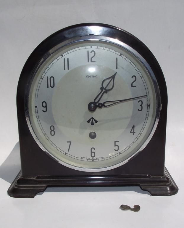 British Military Bakelite Mantel Clock.