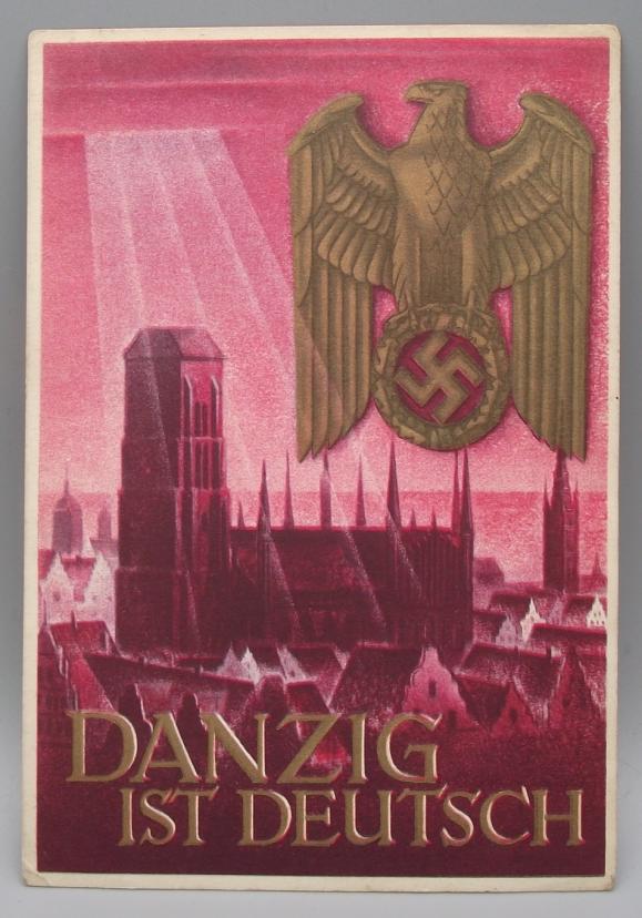 WW2 German Post Card, Danzig Ist Deutsch.