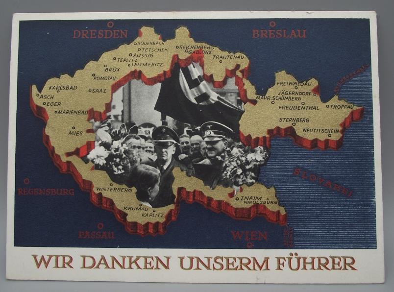 WW2 German Post Card. Wir Danken Unserm Fuhrer.