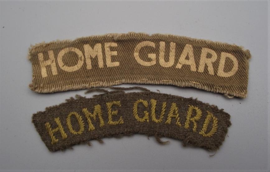 Home Guard Shoulder Titles.