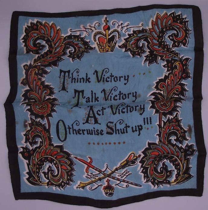 Homefront Handkerchief With ''Victory or Shut Up'' Sentiment.