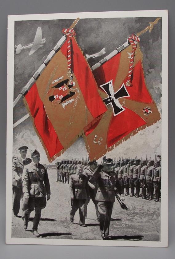 WW2 German Post Card, 1939  Heimkehr Der Deutschen Legion.