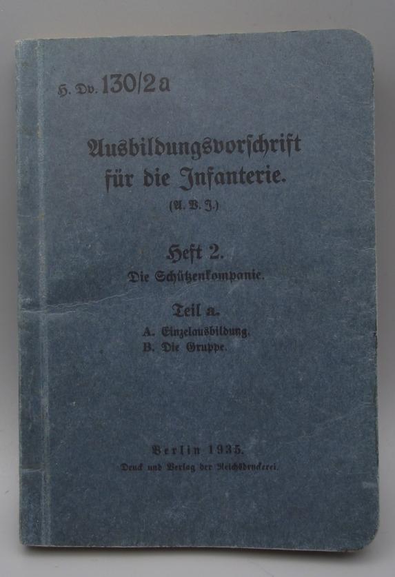 German Military Infantry Technical/Weapons Manual, No2. 1935.