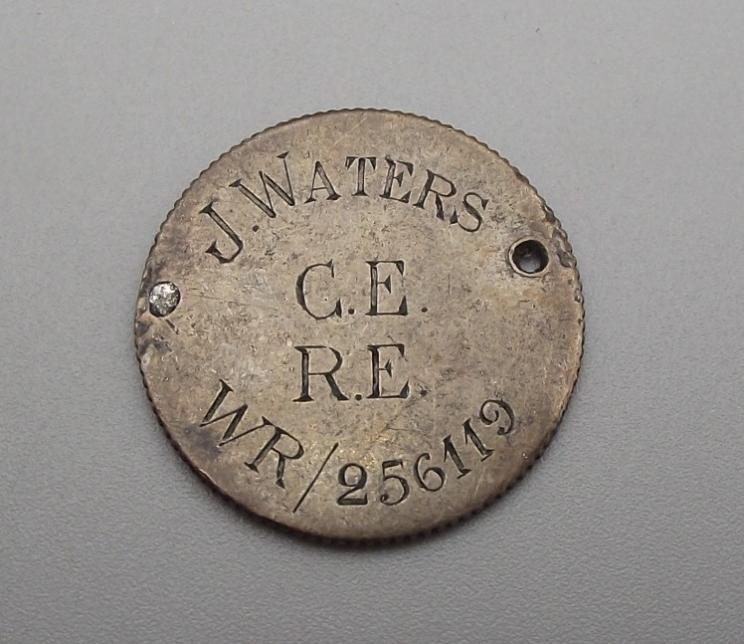 WW1 British ID Tag. RE.