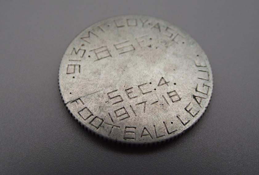 WW1 Selonika ASC/BSF Football League Coin. 913-MT-COY-ASC.