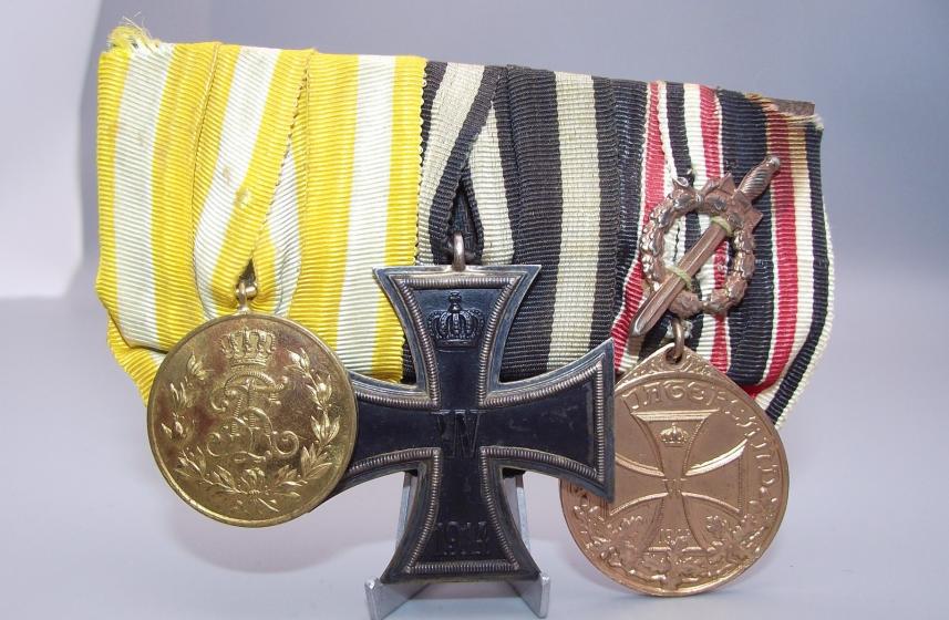 Imperial Saxony Three Place Medal Bar .