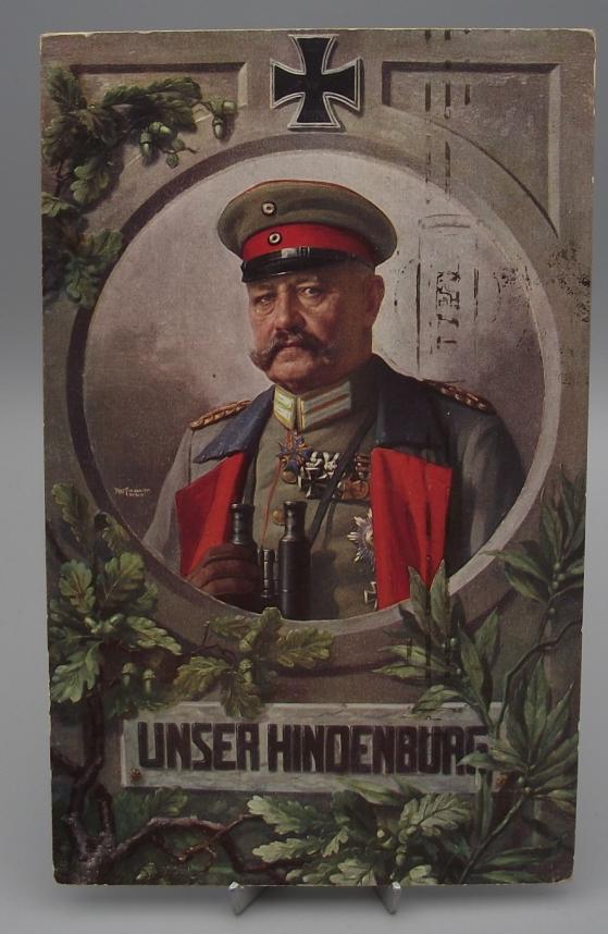 Imperial German Postcard. Hindenburg.