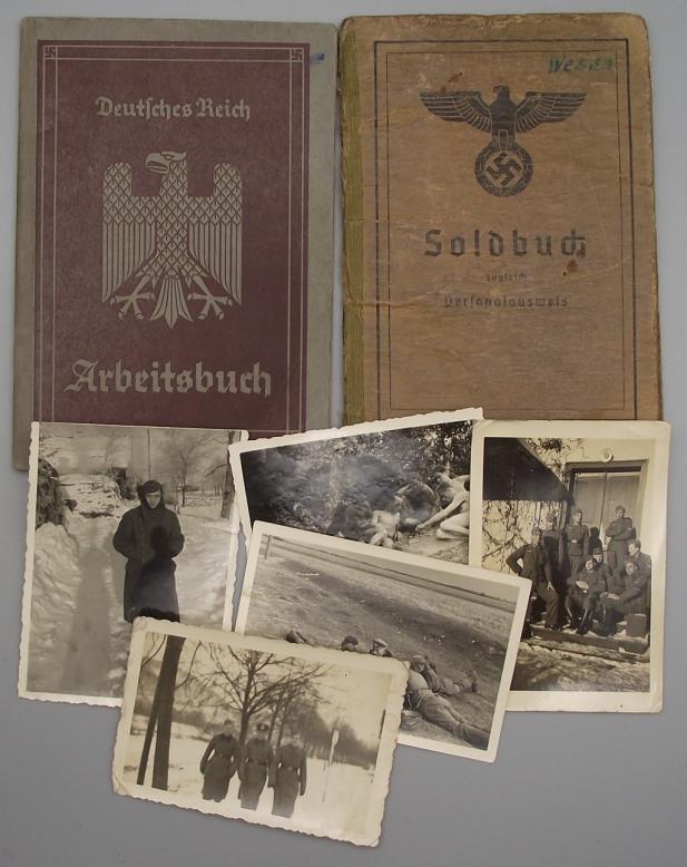 Soldbuch and Arbeitsbuch, Headquarter Company Infantry Regiment 591,