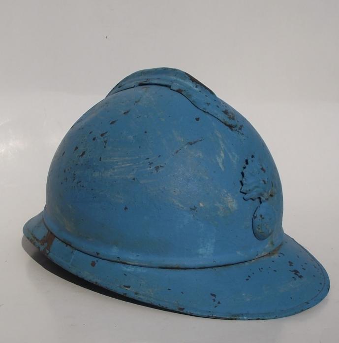 French WW1 Adrian Steel Helmet.