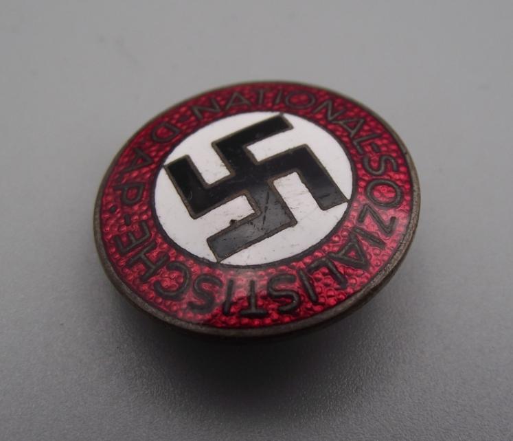 NSDAP Party Badge. Button Hole Type . RZM-M1/8, Ferdinand Wagner.