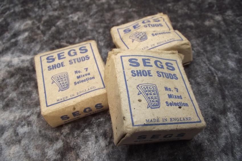 3 X Boxed WW2 Shoe Studs. ''War Time Pack''!