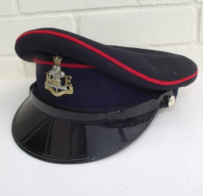  RE Royal Monmouthshire Regiment  Named Officers Peaked Cap