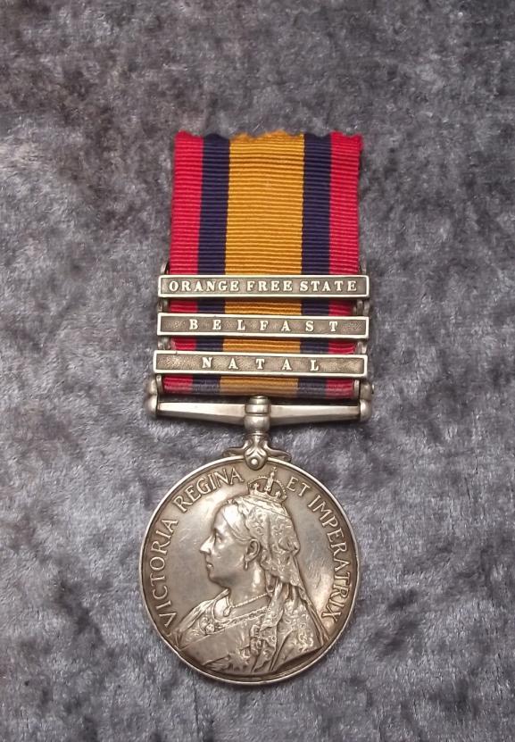Queens South Africa Medal, Inniskilin Fusiliers.
