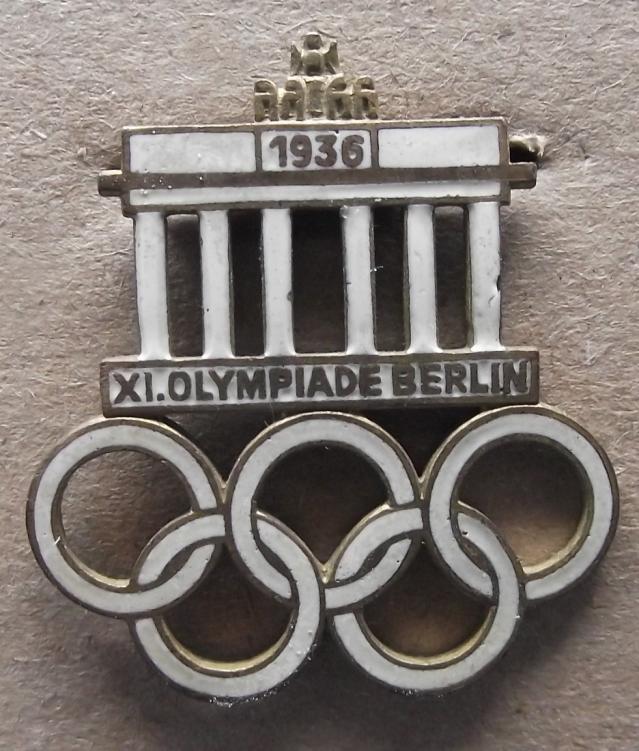 1936 Olympic Games Commemorative Enamel Badge.