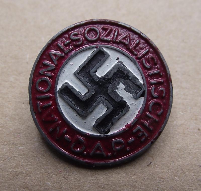 NSDAP Membership Badge, Button Hole Type, M1/42, Biedermann.