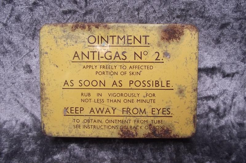 Ointment Anti-Gas , No2, Tin and Tubes.