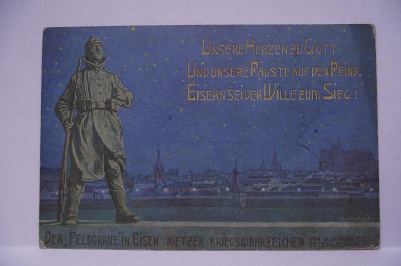 Imperial German Post Card. DER FELDGRAUE IN EISEN.1916.