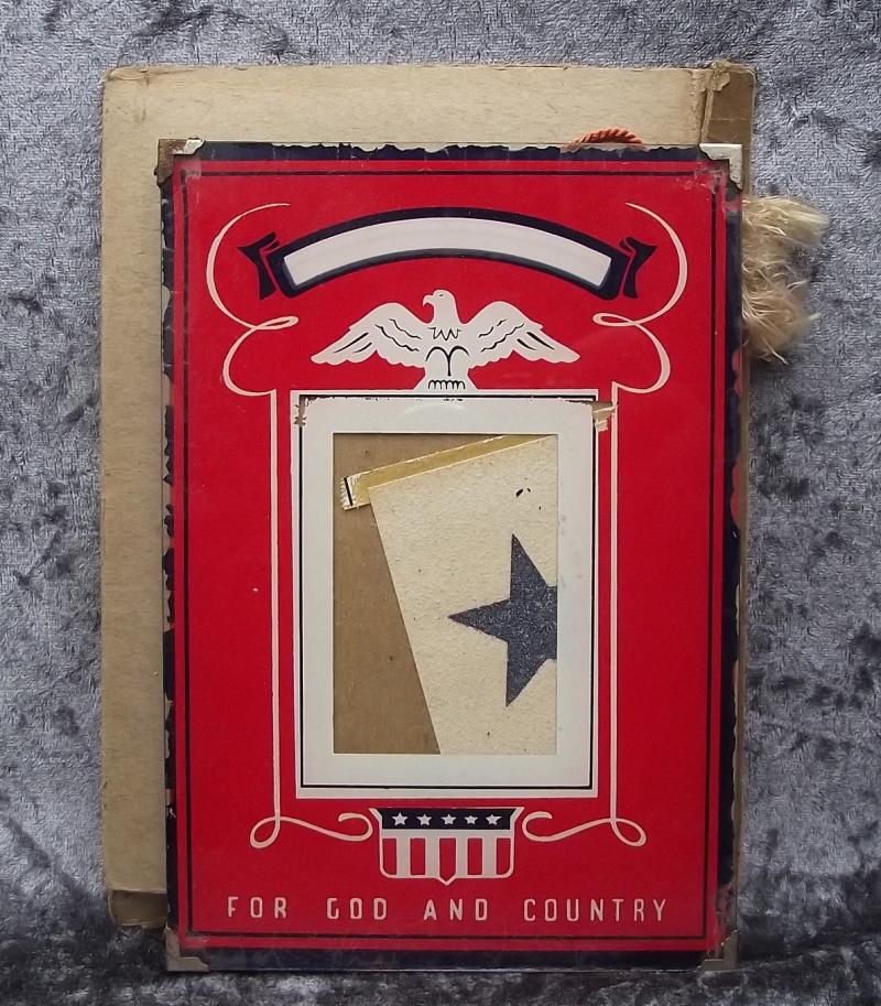 WW2 American Boxed Patriotic Picture Frame