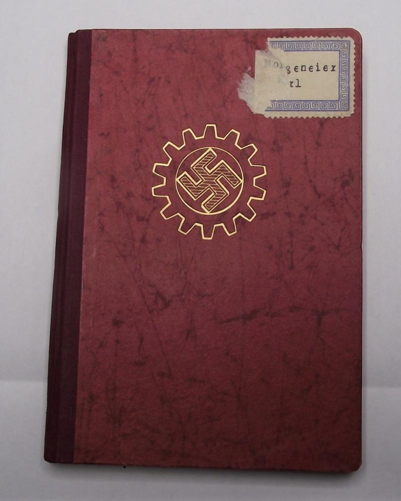 DAF Mitgiedsbuch. 1934 till 1945.