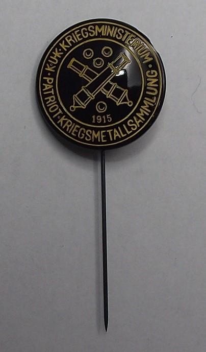 1915 Dated Austrian, K.U.K. Patriotic Event Badge.