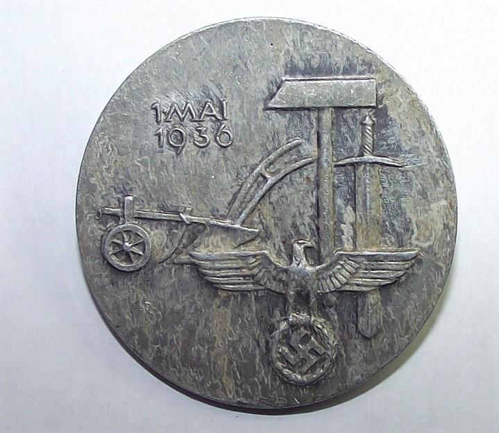 1936 May Day Event Badge.