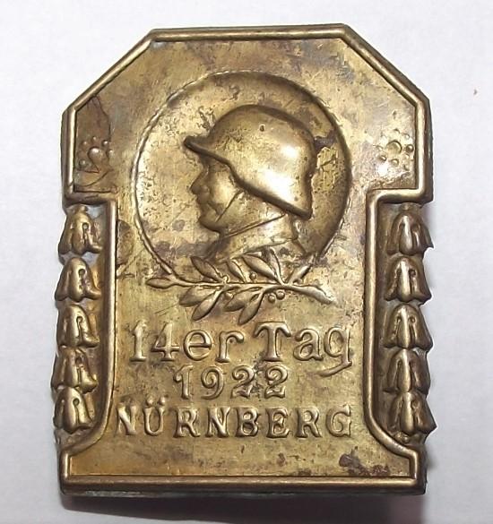 1922 Dated 14er Tag Nurberg, Event Badge/Tinnie.