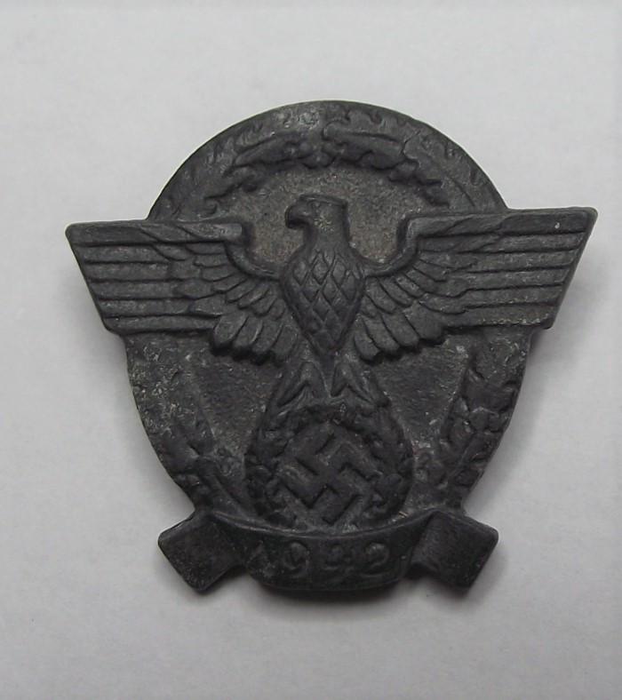 1942 Police Fundraising Event Badge/Tinnie.